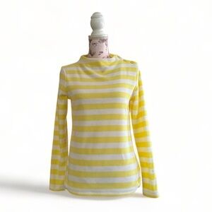 Talbots Yellow Striped Sweater